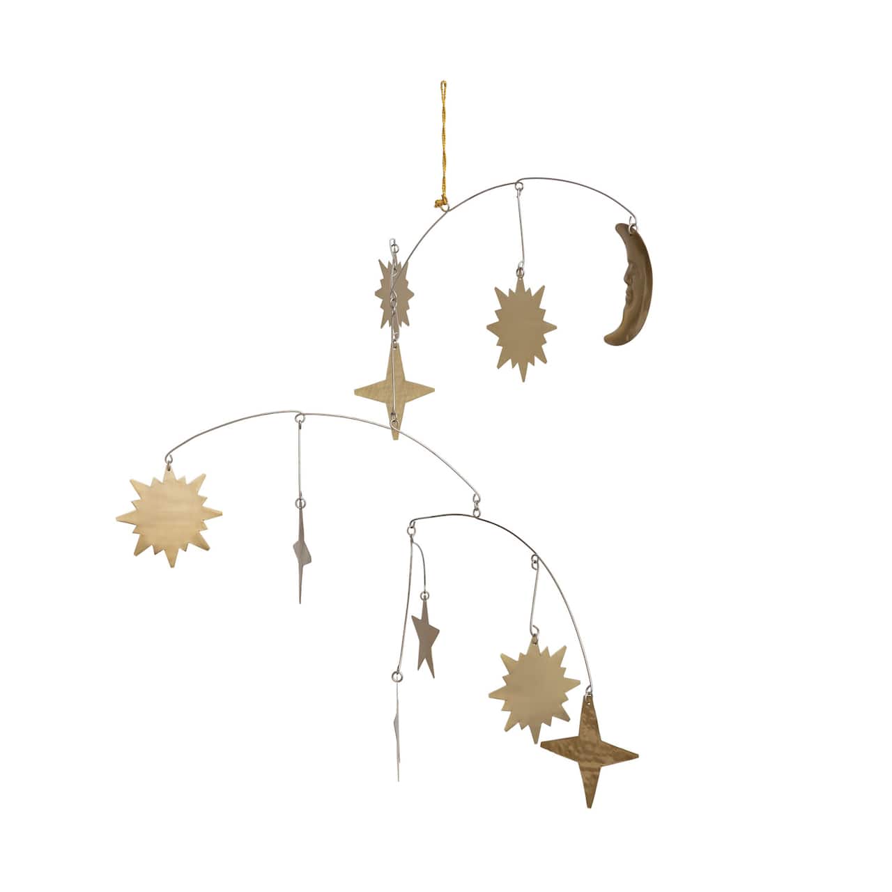 Hello Honey® Gold Metal Celestial Mobile Decoration